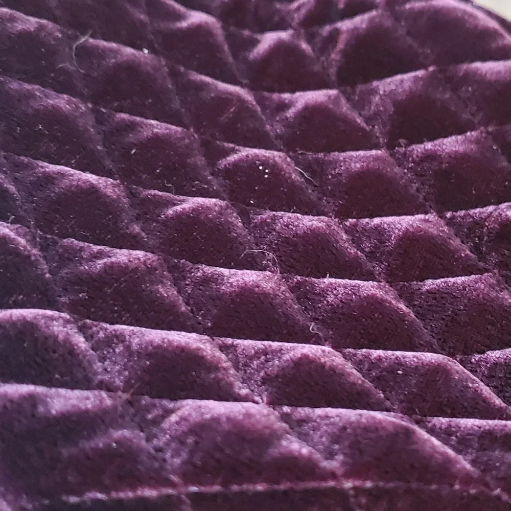 Vintage Lord & Taylor Purple Quilted Look Silk & Viscose Hat Made in Italy